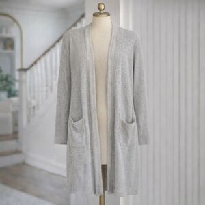 Anthropologie x Donni Slouchy Ribbed Striped Open Cardigan